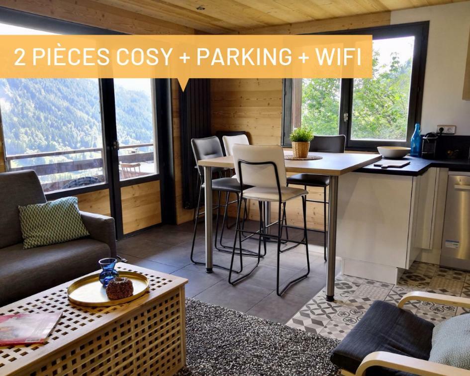 Bel appartement avec vue exceptionnelle Le Grand-Bornand Extérieur photo